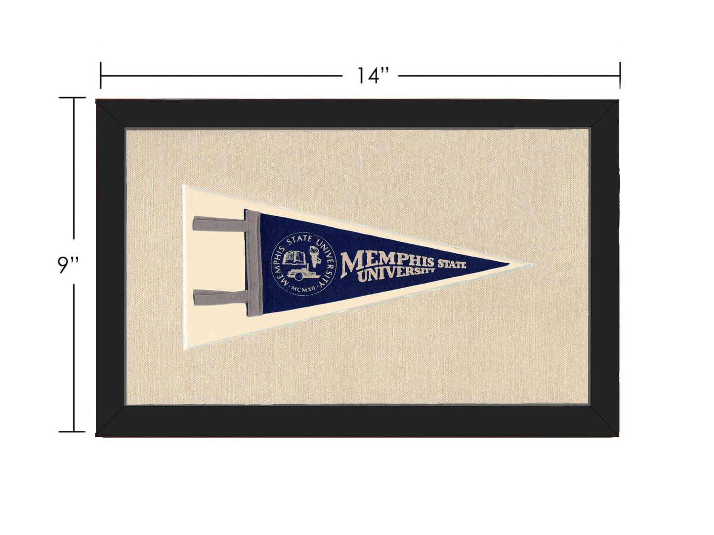 Vintage Memphis State University Pennant