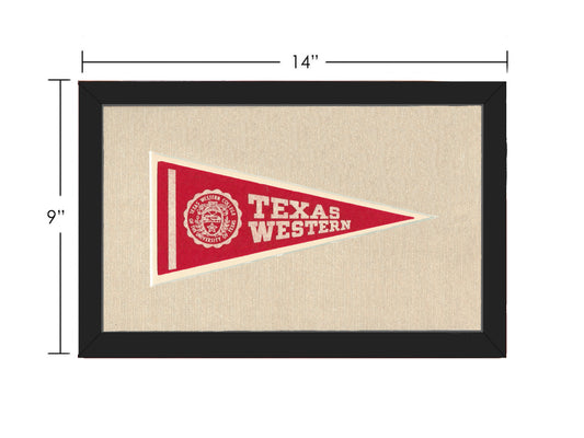 Vintage Texas Western College  Pennant