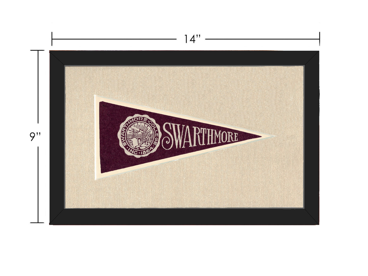 Vintage Swarthmore College Pennant