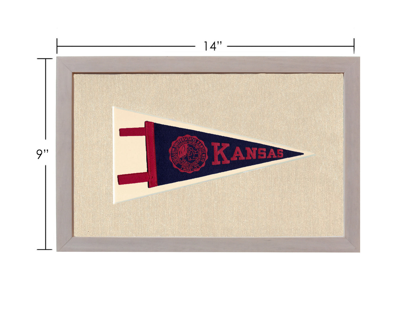 Vintage University of Kansas Pennant