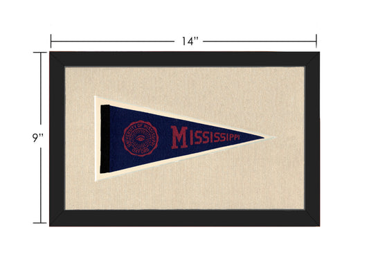 Vintage University of Mississippi Pennant