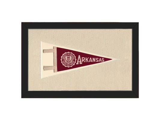 Vintage University of Arkansas Pennant