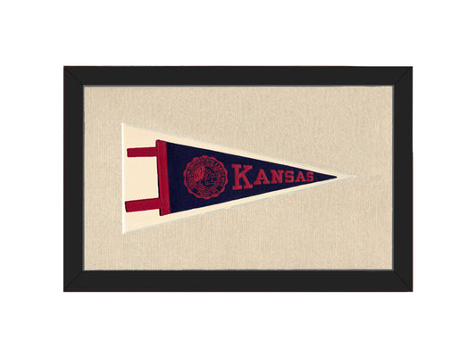 Vintage University of Kansas Pennant