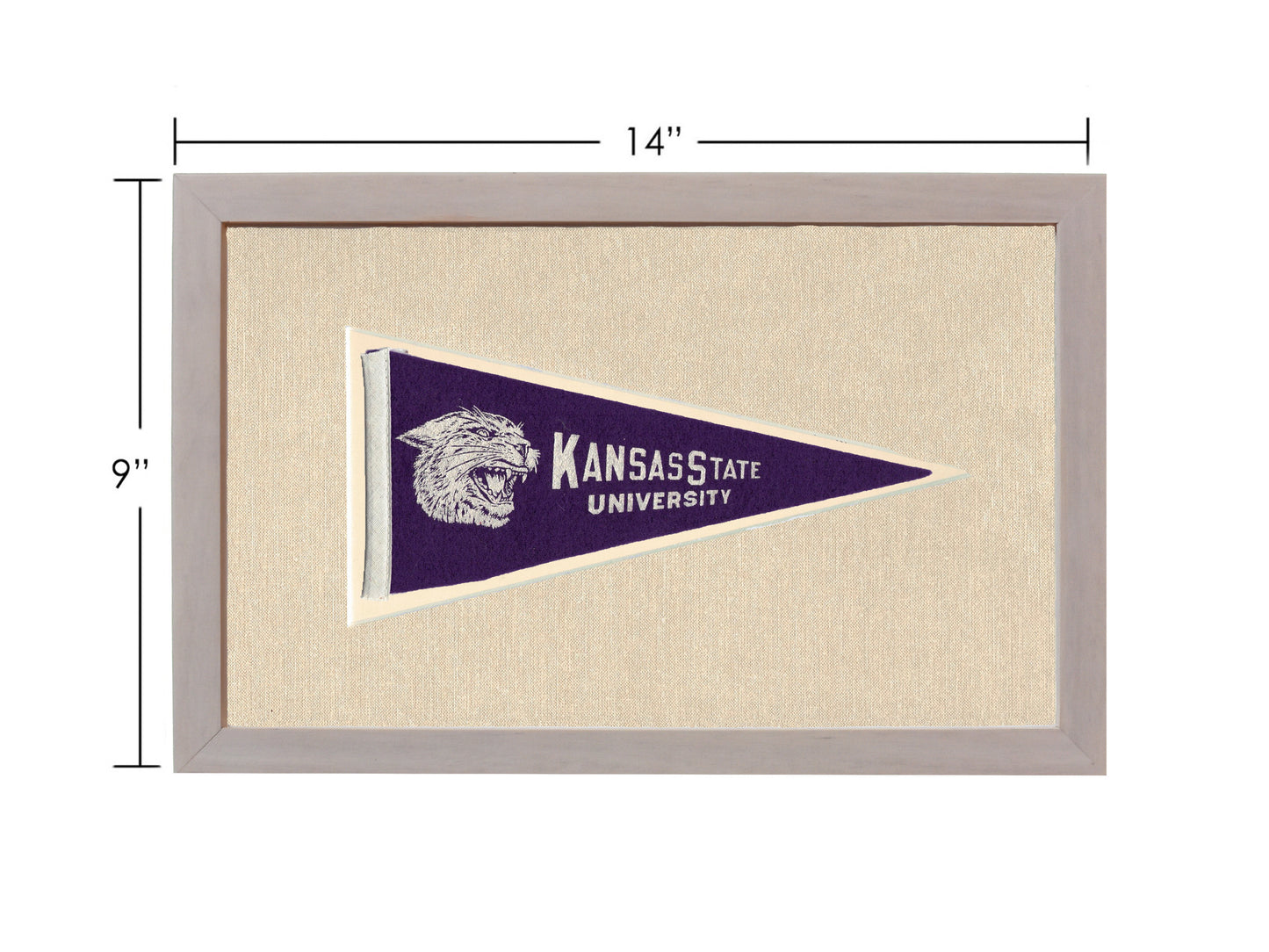Vintage Kansas State University Pennant