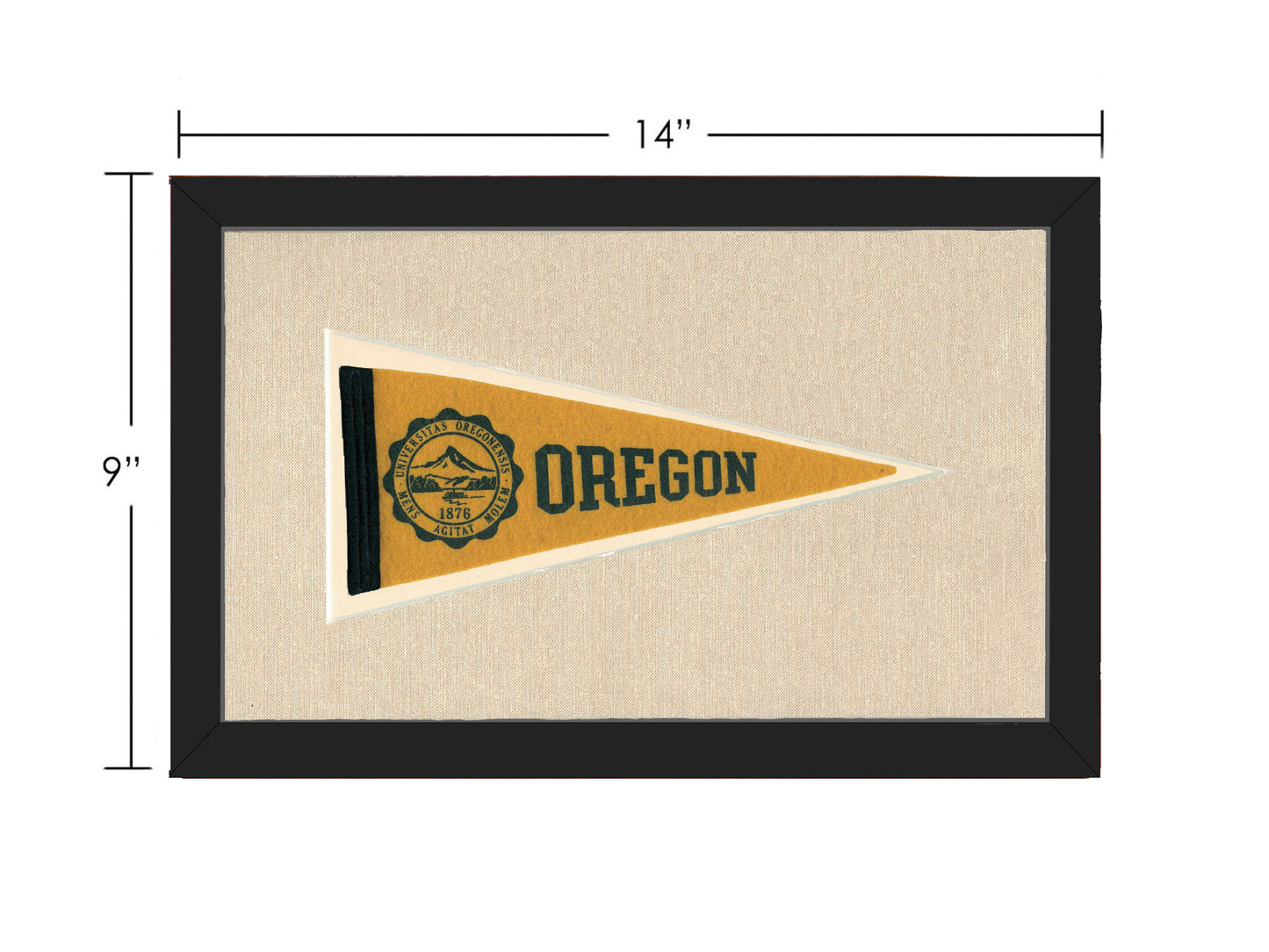 Vintage University of Oregon Pennant