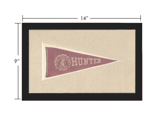 Vintage Hunter College Pennant