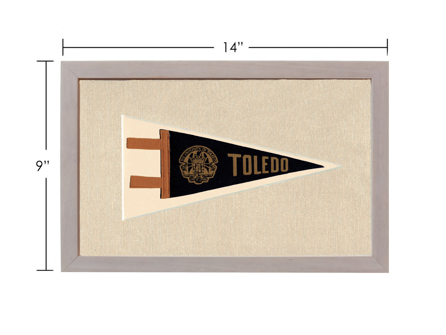 Vintage University of Toledo Pennant