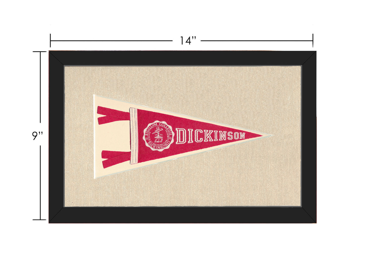 Vintage Dickinson College Pennant