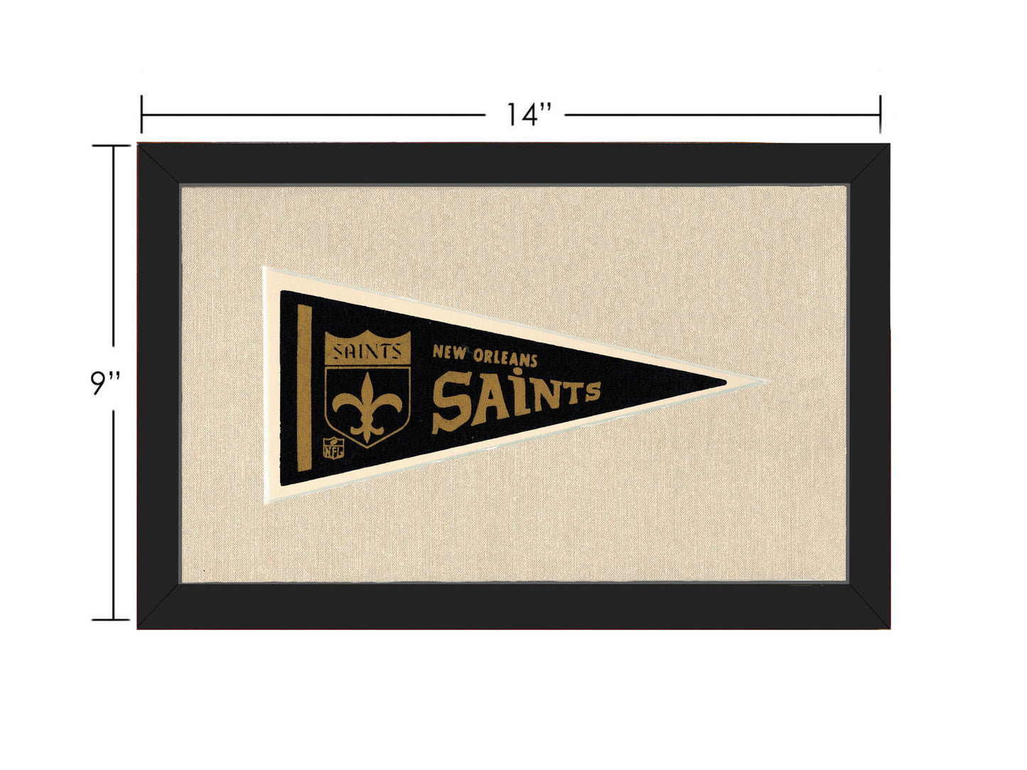 Vintage New Orleans Saints Pennant