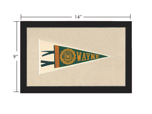 Vintage Wayne University Pennant