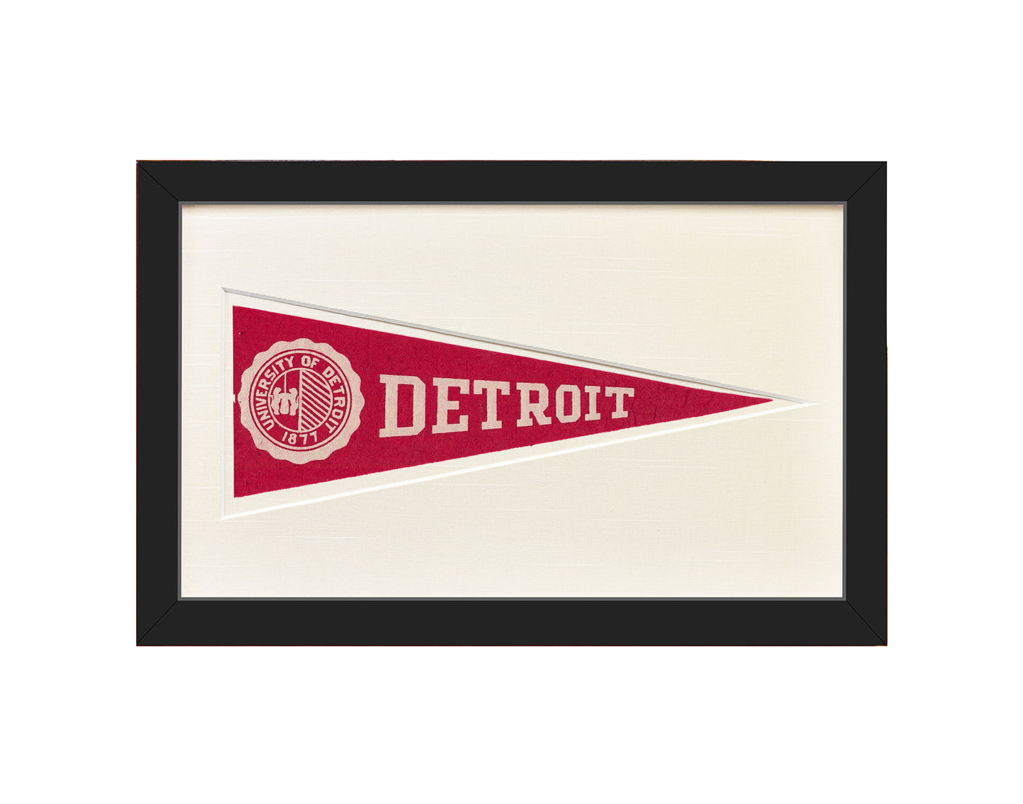 Vintage University of Detroit Hormel Pennant