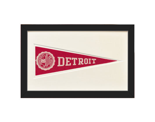 Vintage University of Detroit Hormel Pennant
