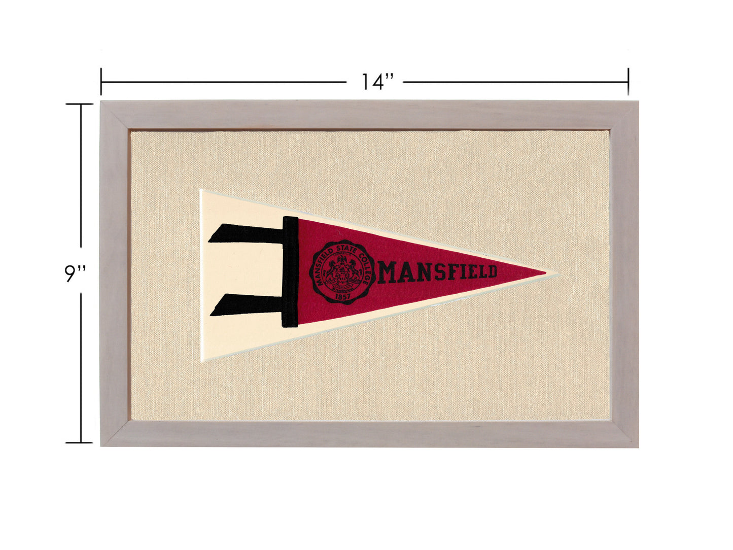 Vintage Mansfield State College Pennant