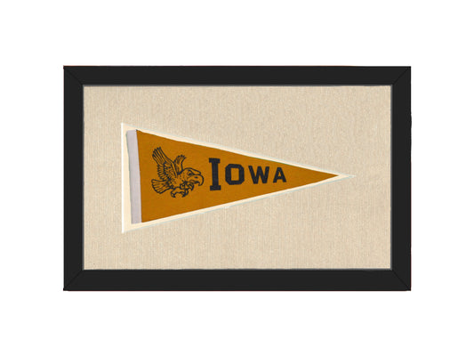 Vintage University of Iowa Pennant