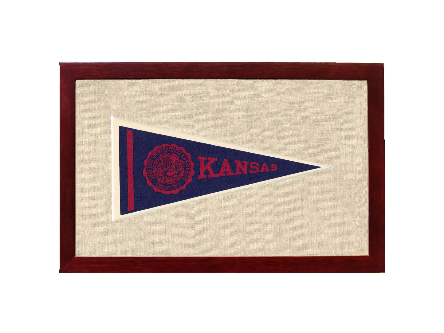 Vintage University of Kansas Pennant