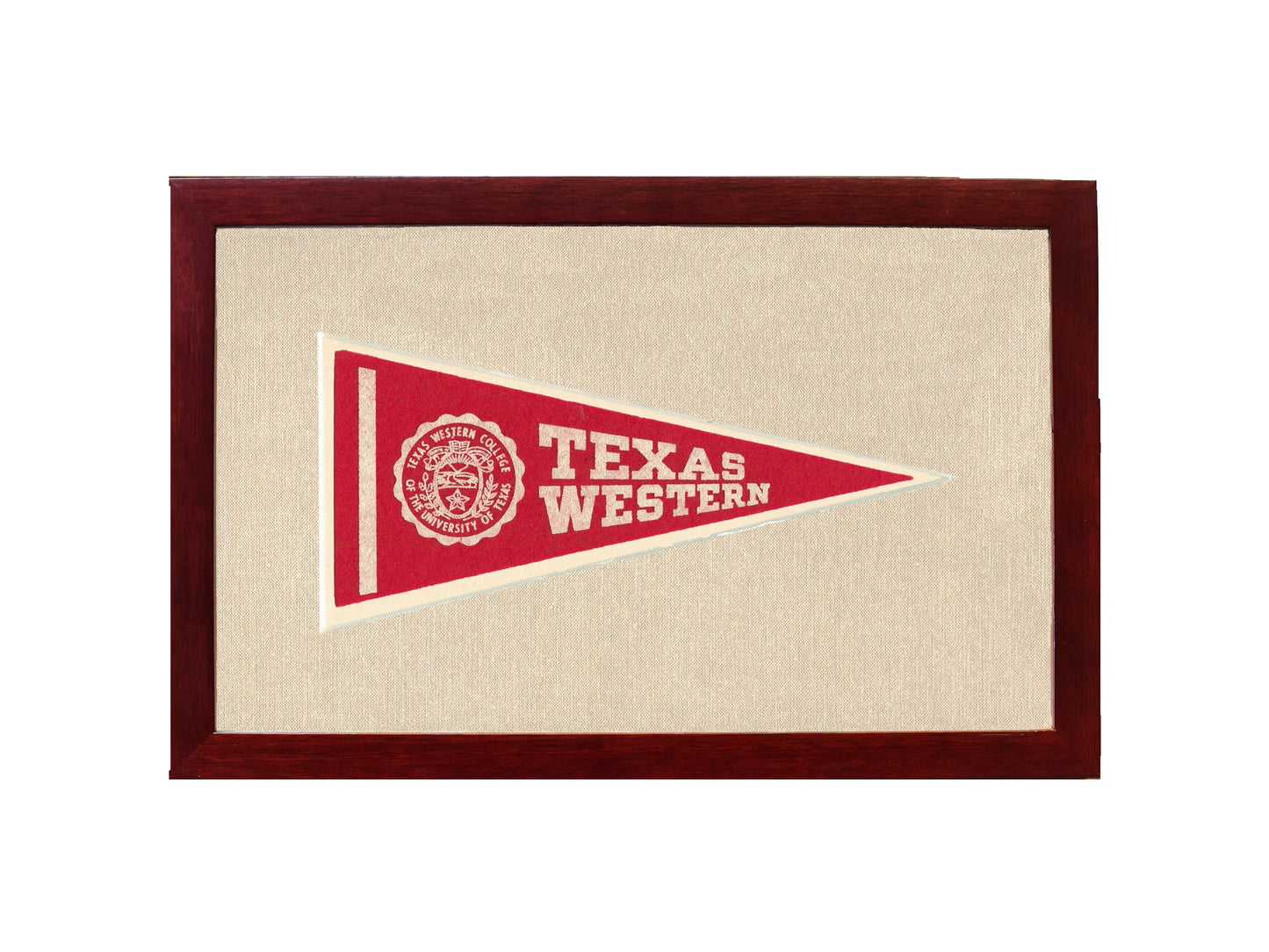 Vintage Texas Western College  Pennant