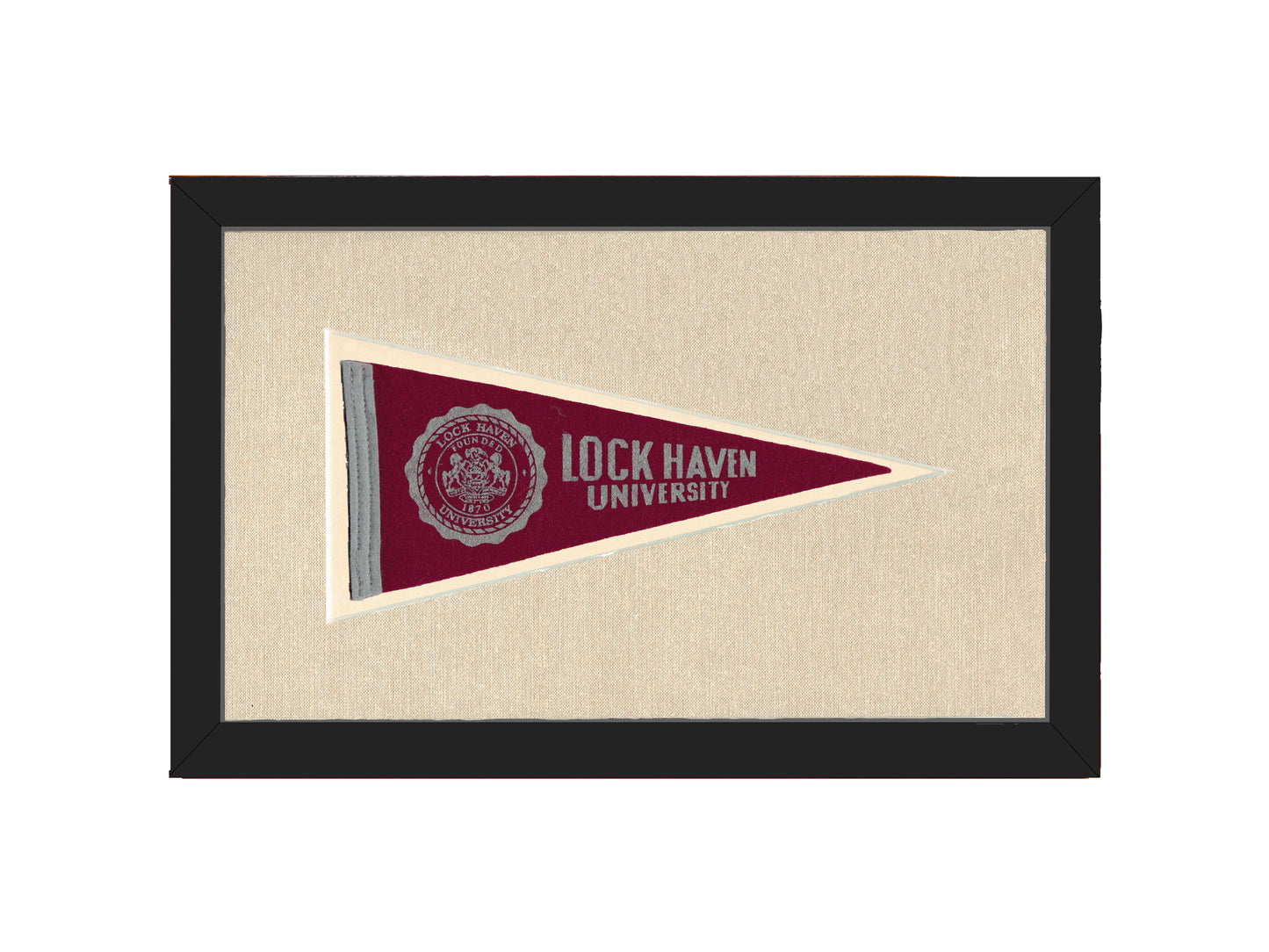 Vintage Lock Haven University Pennant