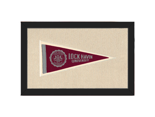 Vintage Lock Haven University Pennant