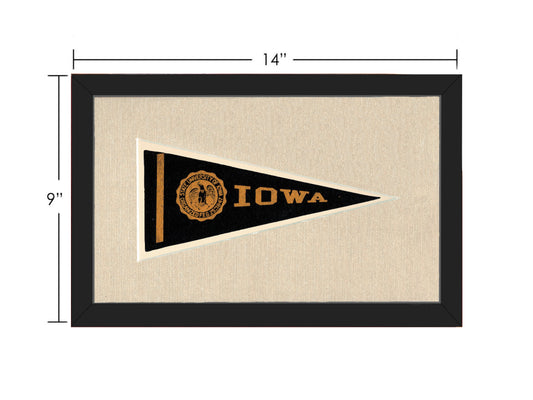 Vintage University of Iowa Pennant