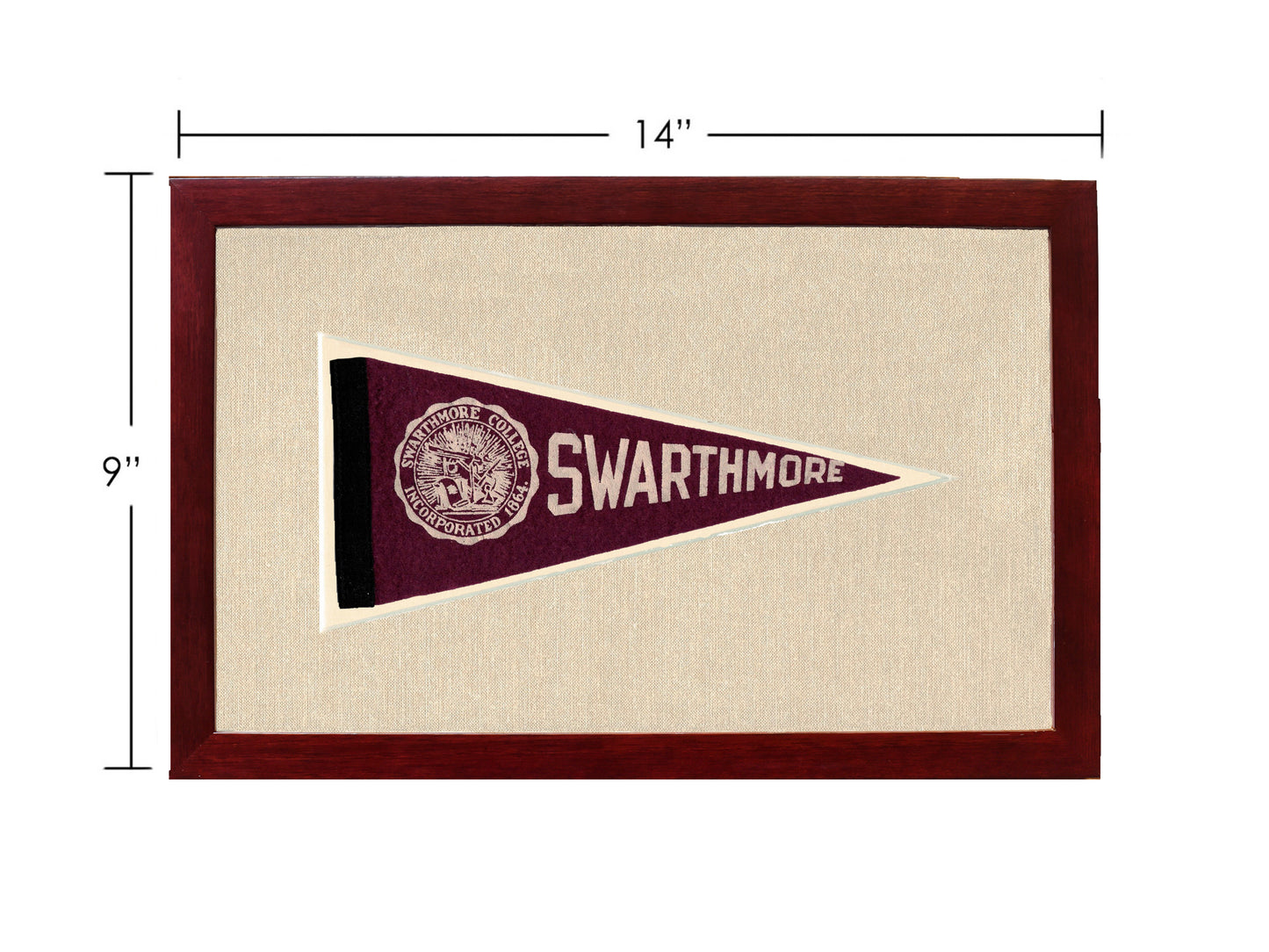 Vintage Swarthmore College Pennant