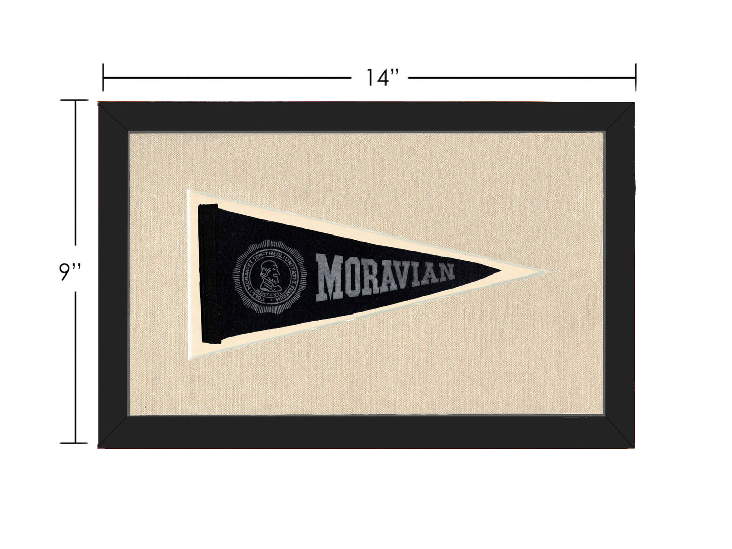 Vintage Moravian University Pennant