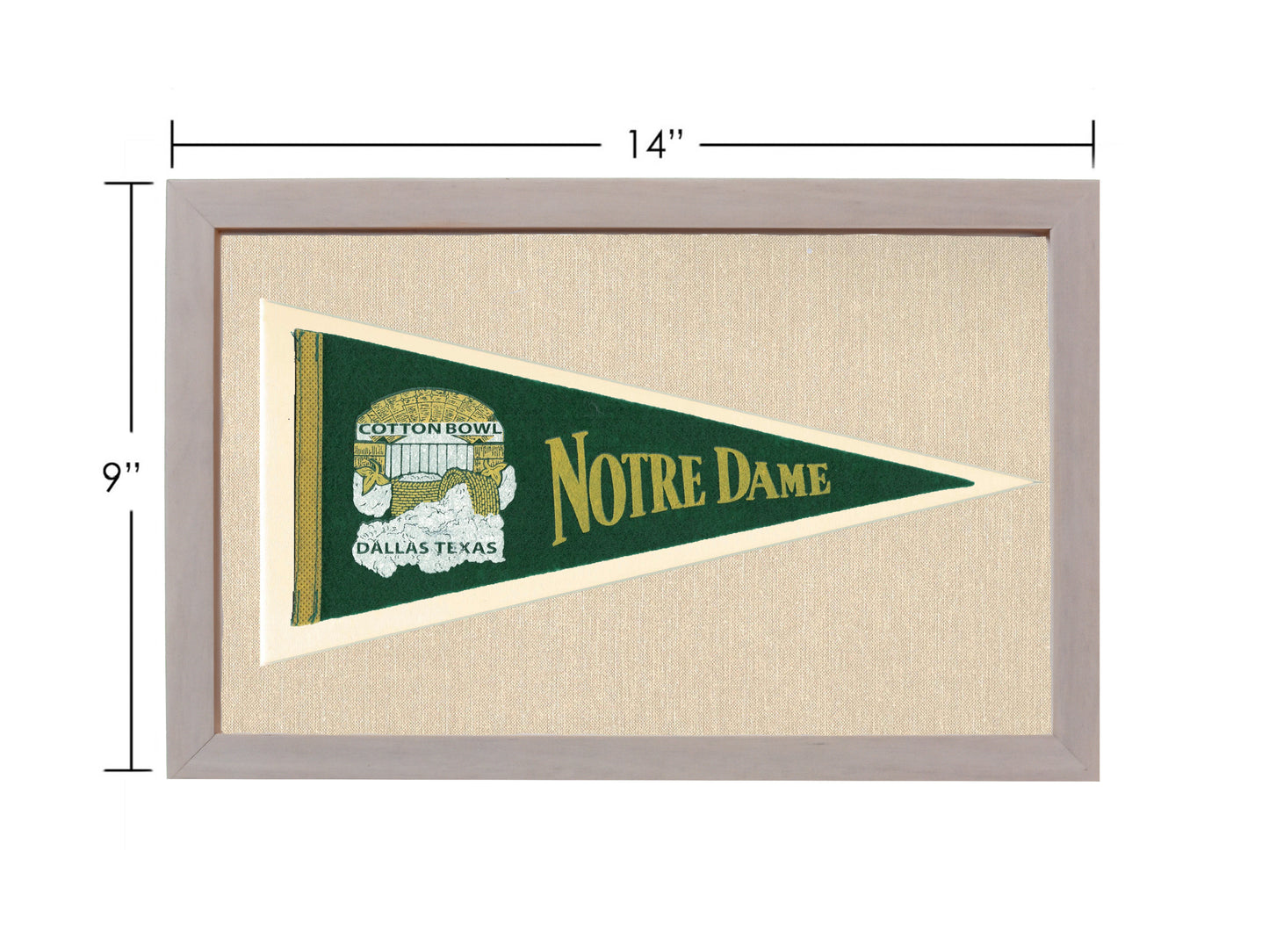 Vintage Notre Dame  Pennant
