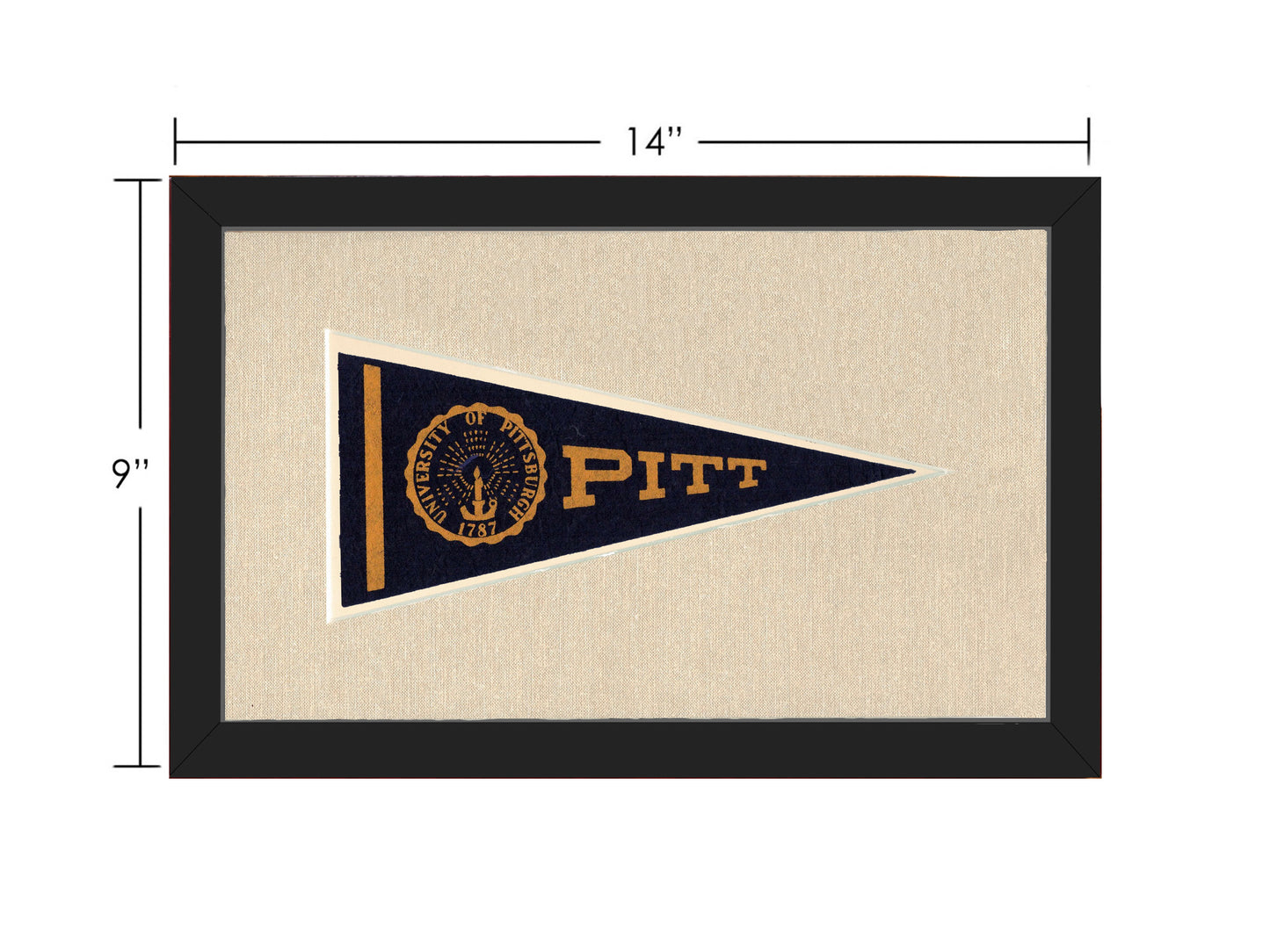 Vintage University of Pittsburgh Pennant