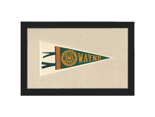 Vintage Wayne University Pennant
