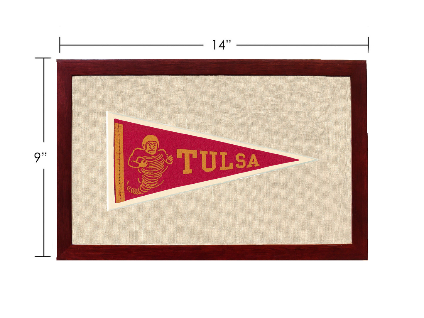 Vintage Tulsa University Pennant