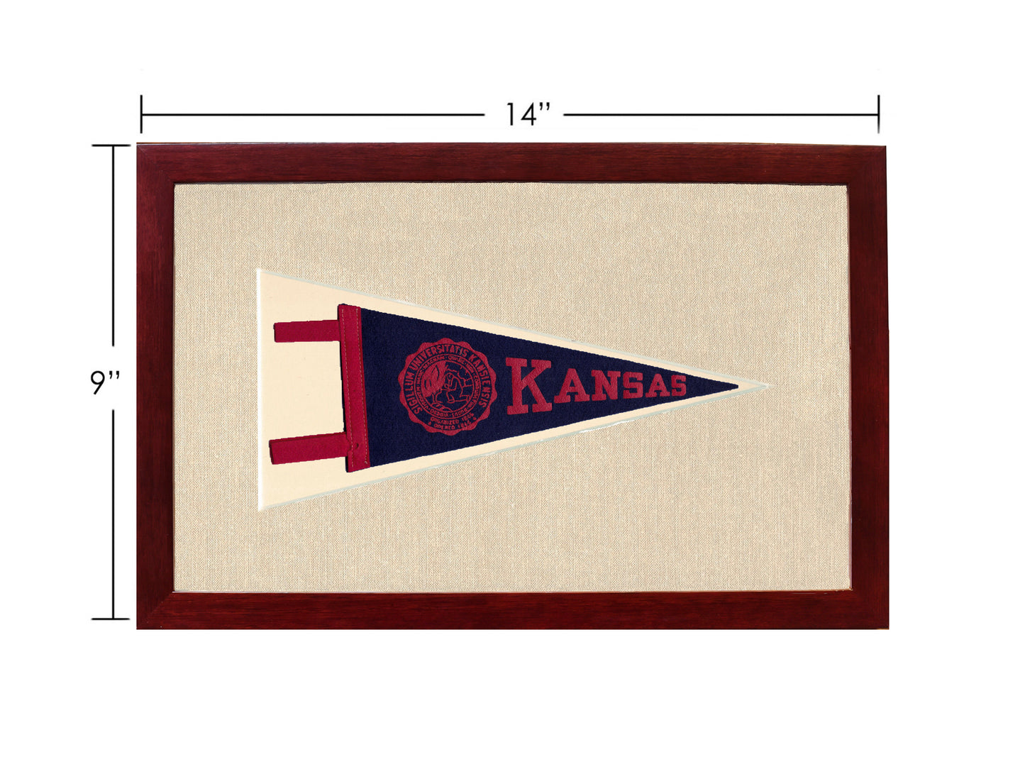 Vintage University of Kansas Pennant