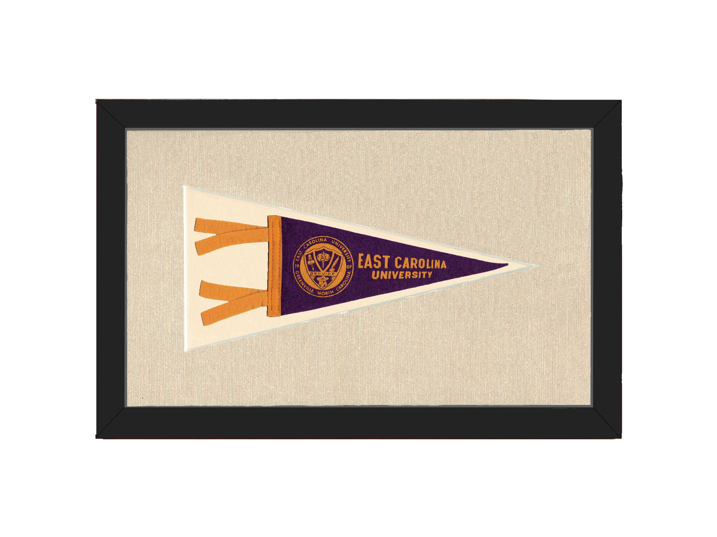 Vintage East Carolina University Pennant