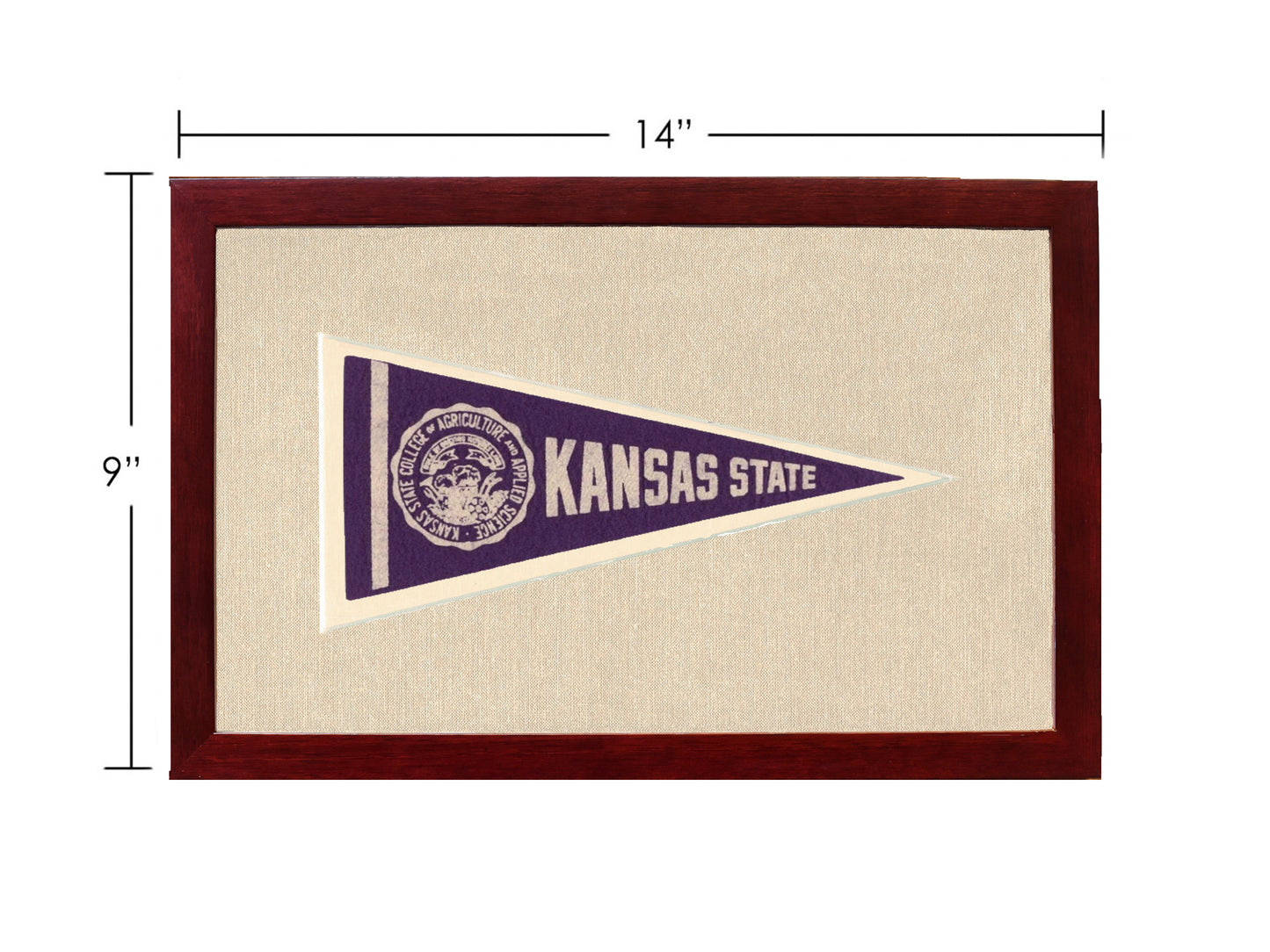 Vintage Kansas State University Pennant