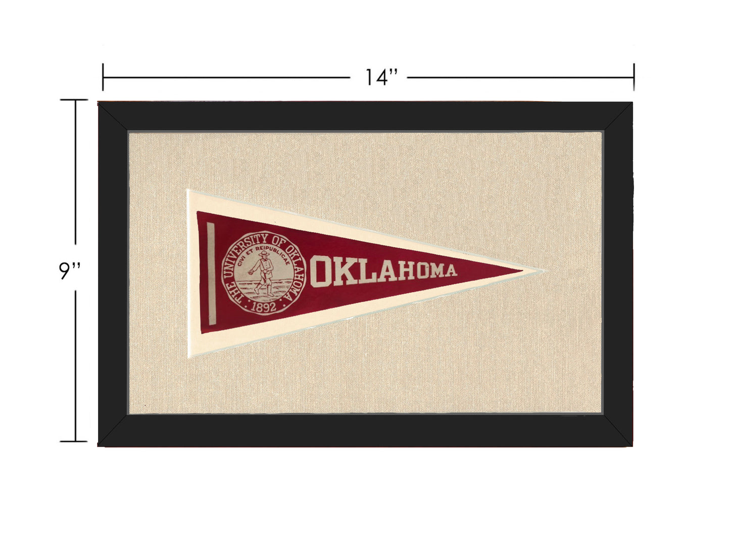 Vintage University of Oklahoma Pennant