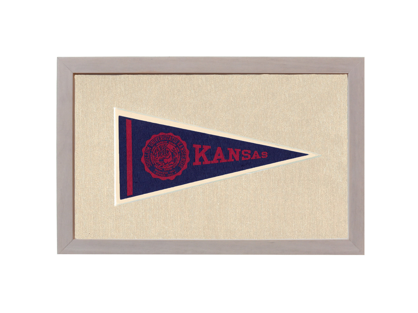 Vintage University of Kansas Pennant