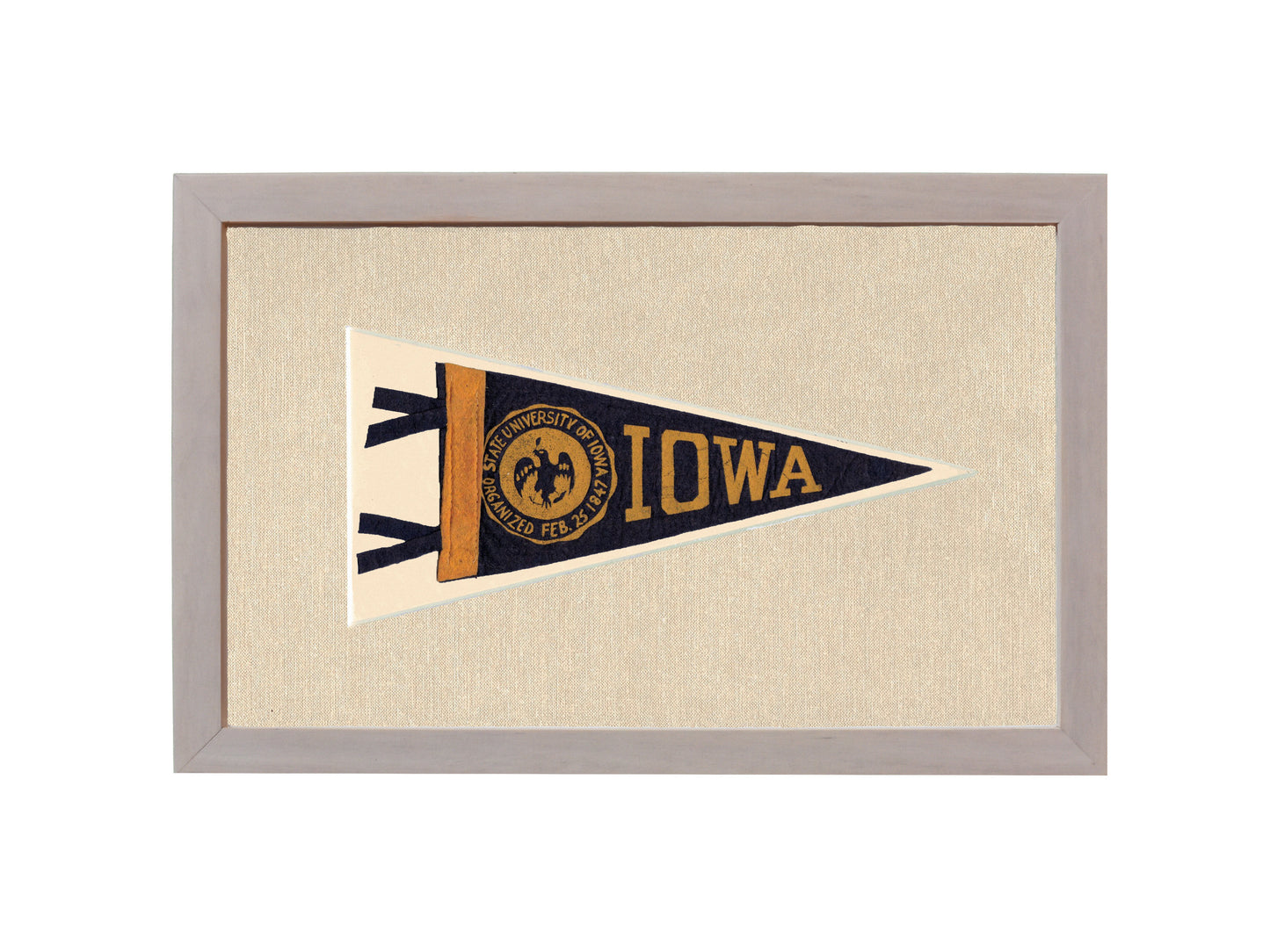 Vintage University of Iowa Pennant