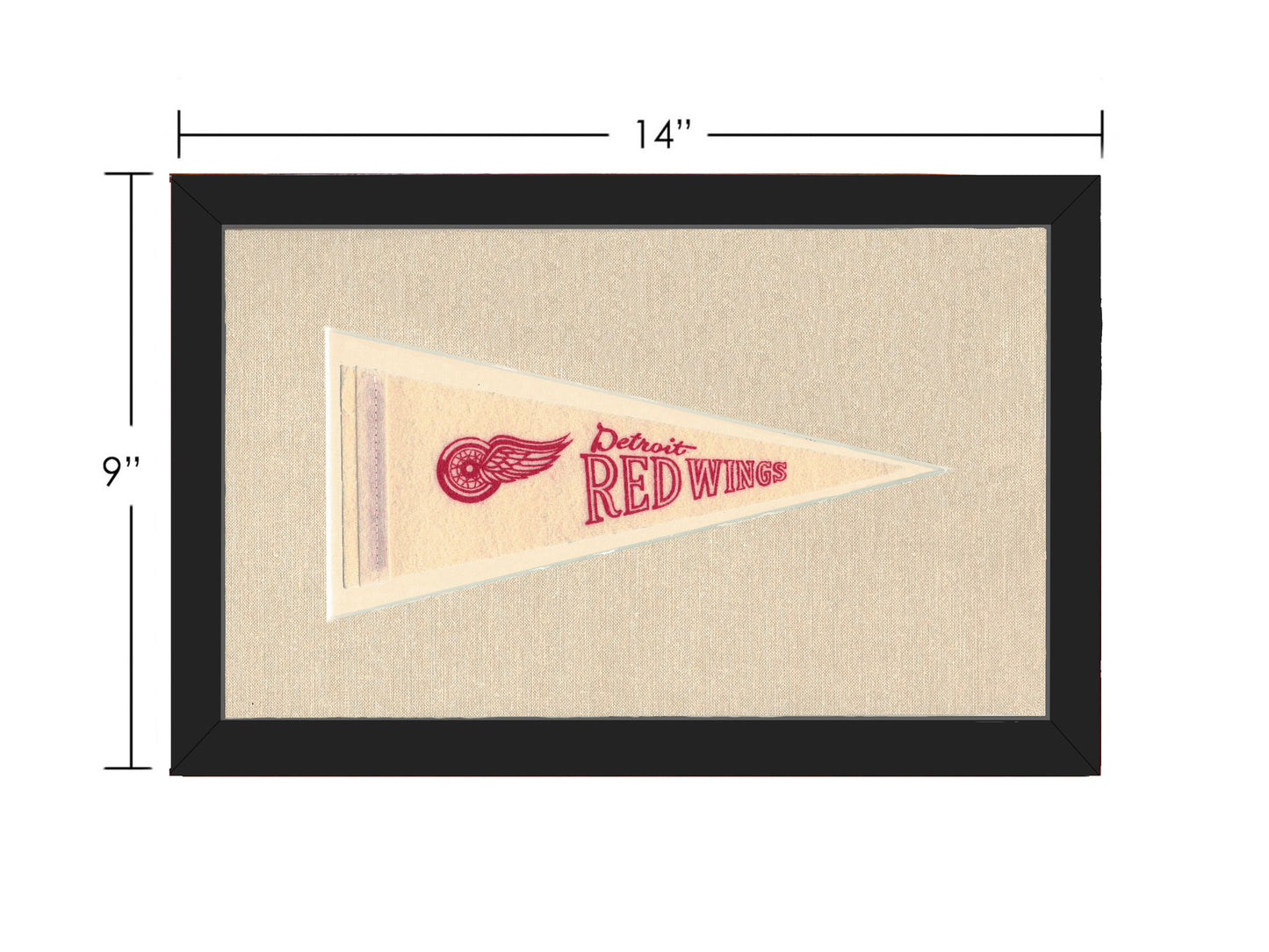 Vintage Detroit Red Wings Pennant