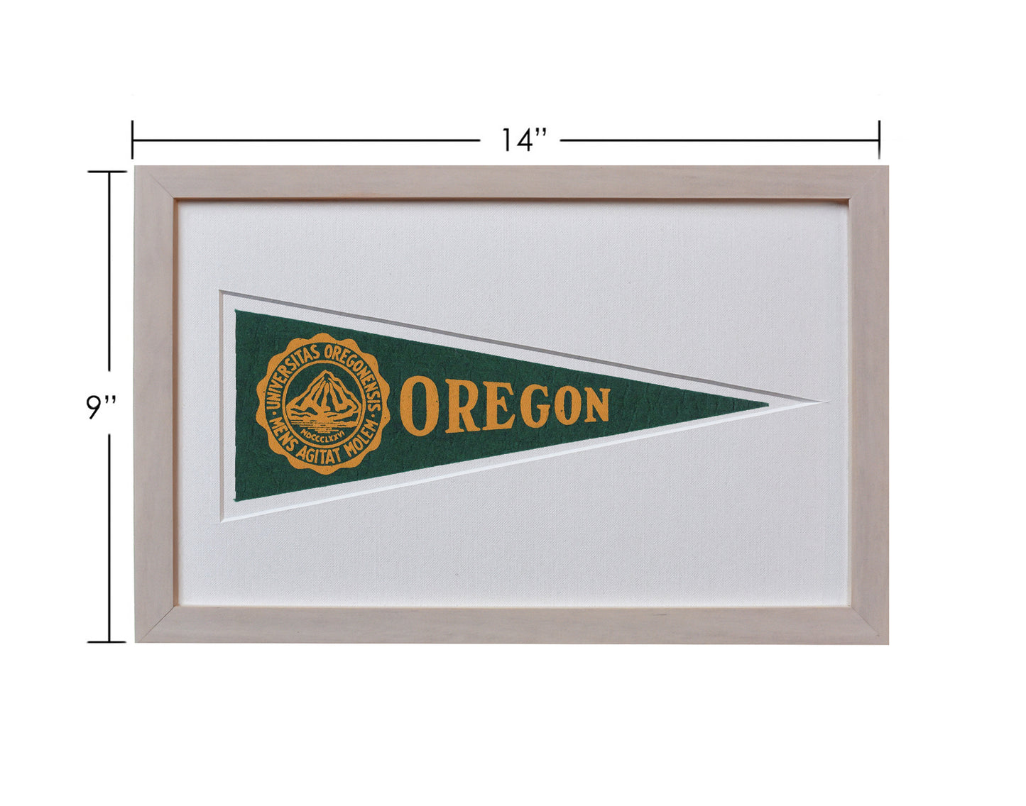 Vintage University of Oregon Hormel Pennant