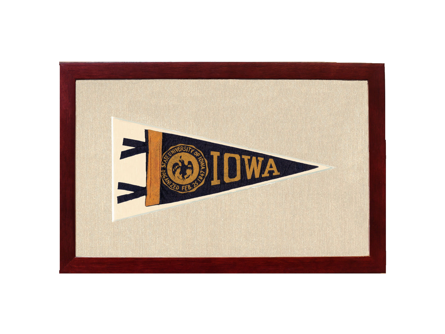 Vintage University of Iowa Pennant