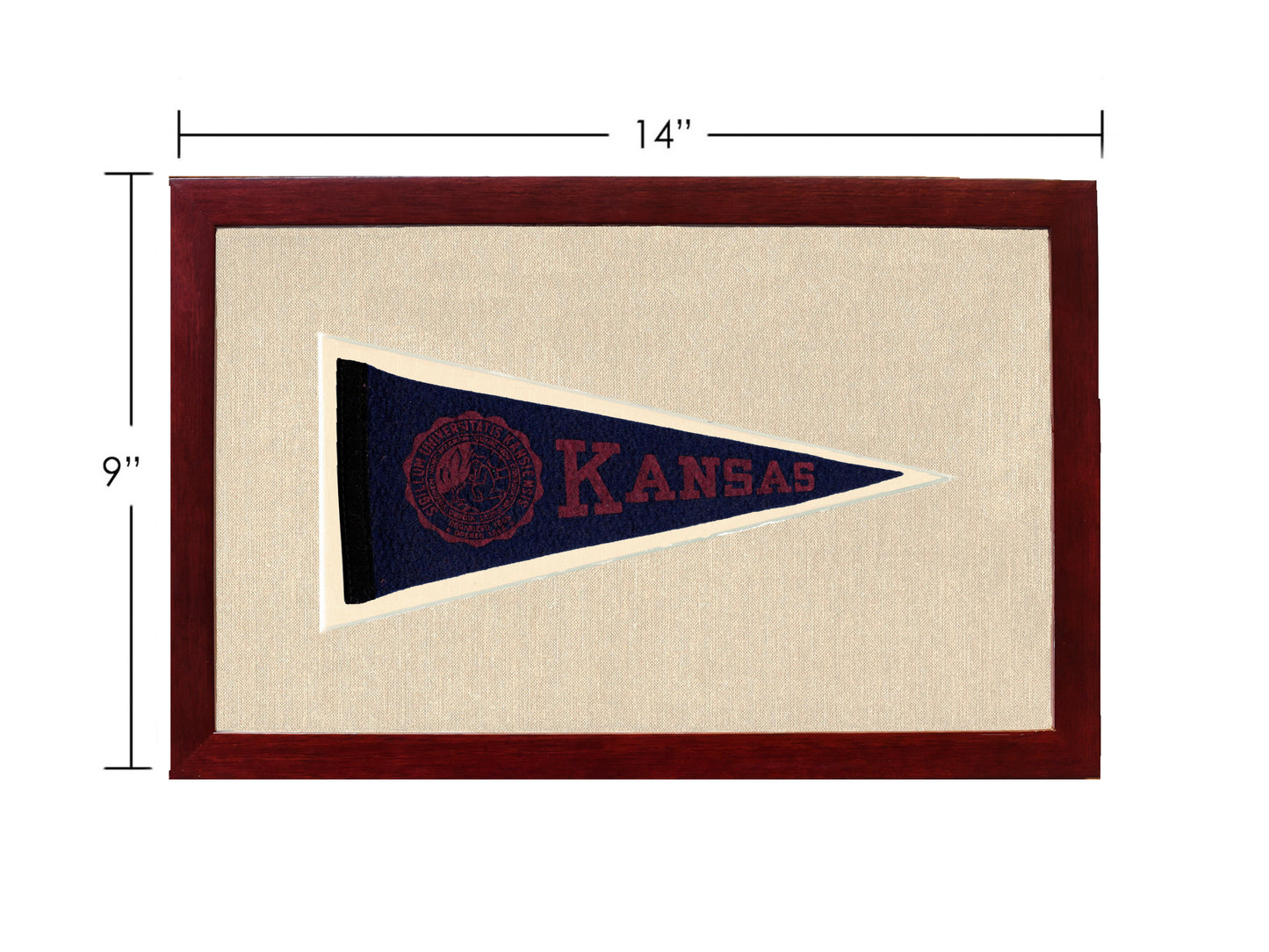 Vintage University of Kansas Pennant