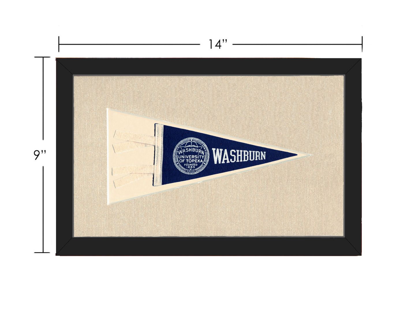 Vintage Washburn University Pennant