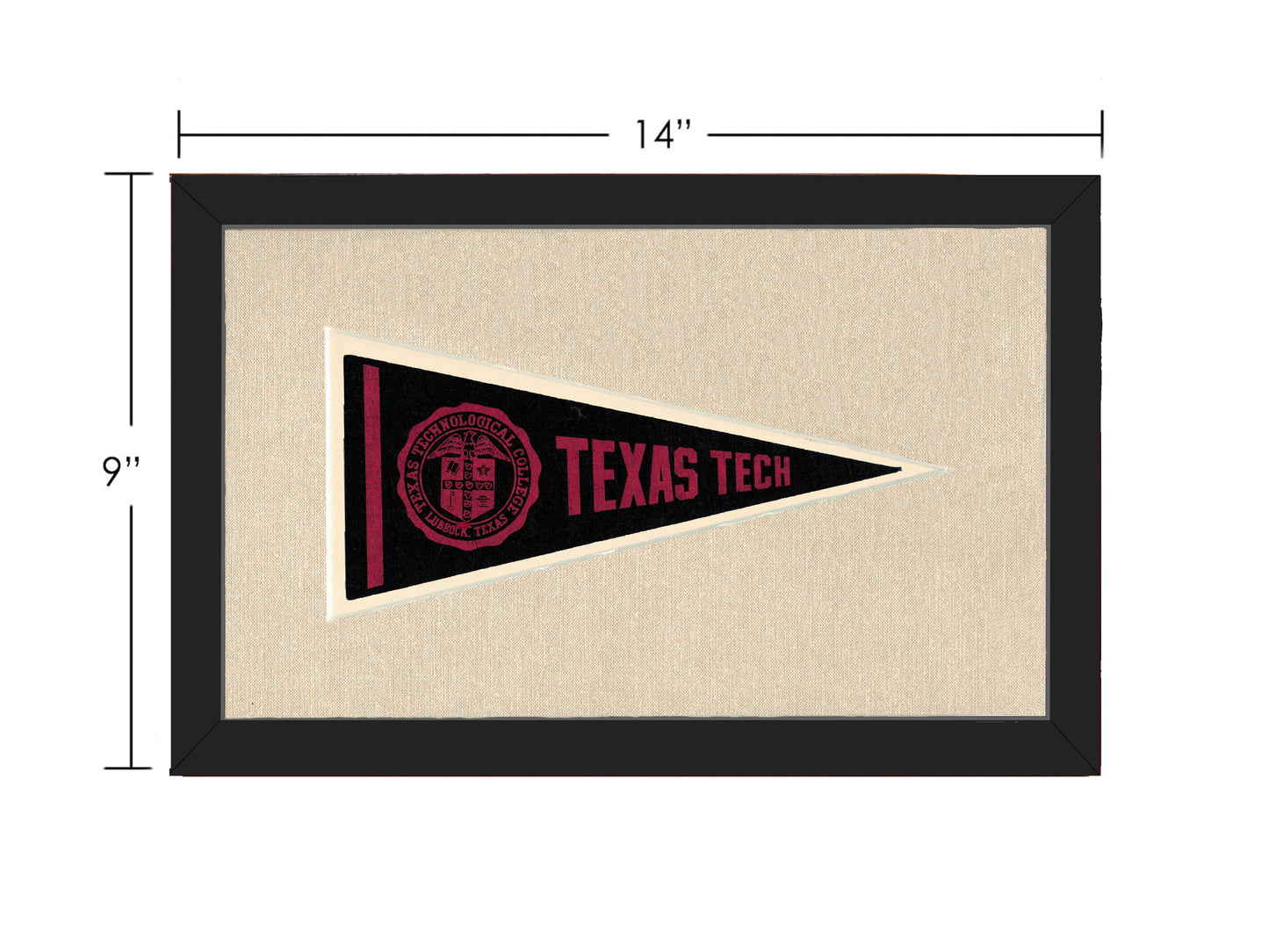 Vintage Texas Tech Pennant