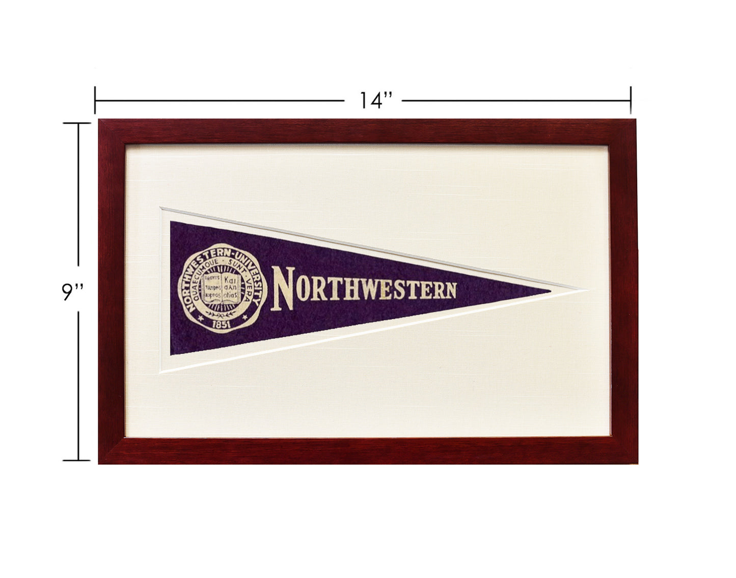 Vintage Northwestern University Hormel Pennant