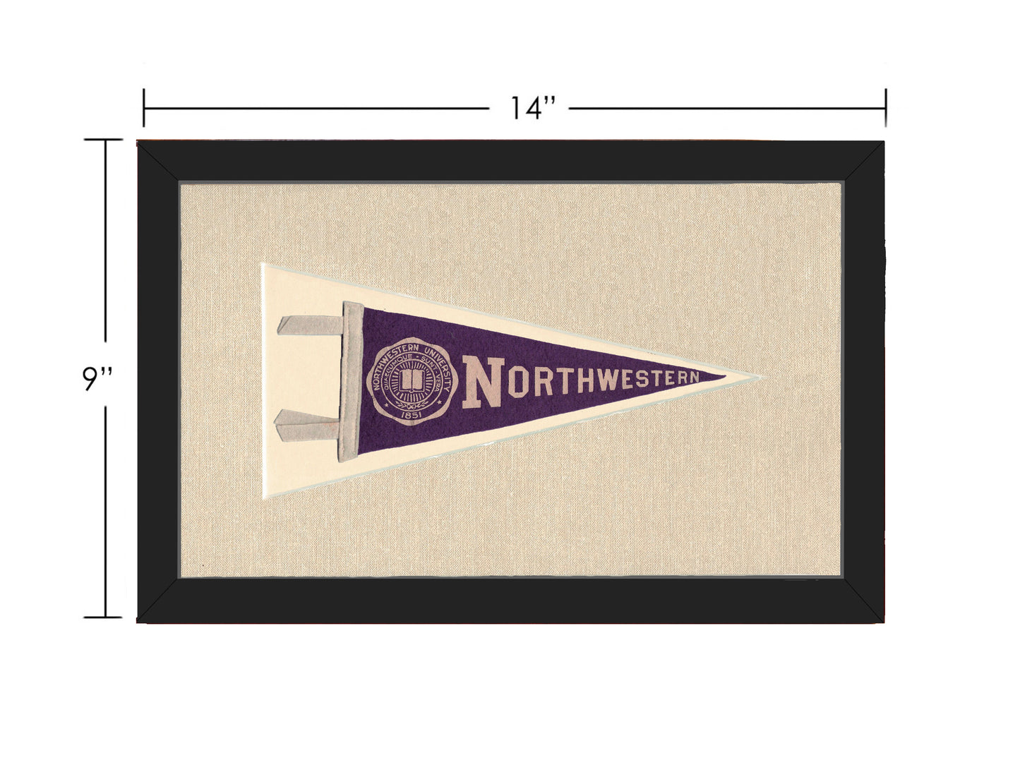 Vintage Northwestern University Pennant