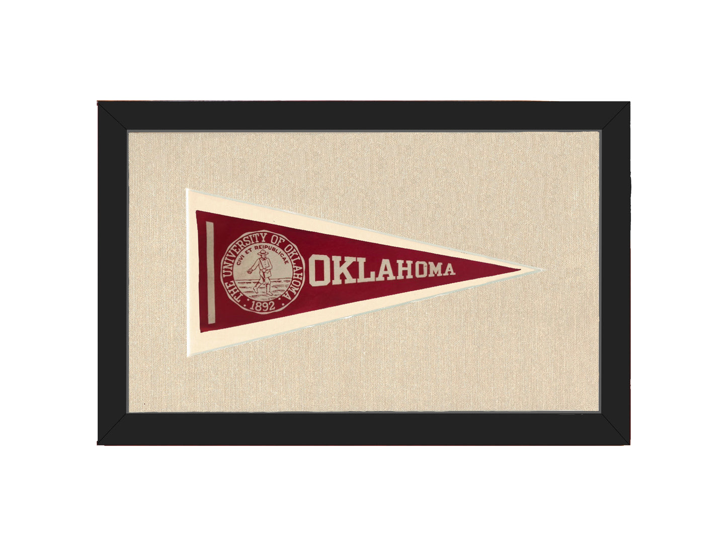 Vintage University of Oklahoma Pennant
