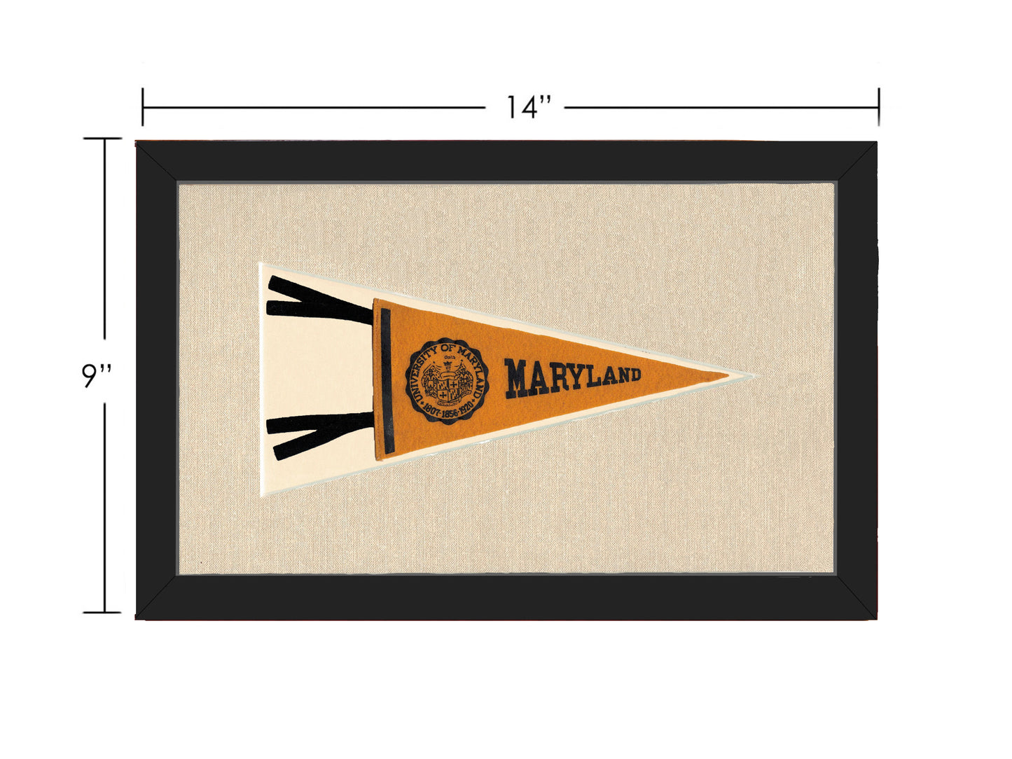 Vintage University of Maryland Pennant