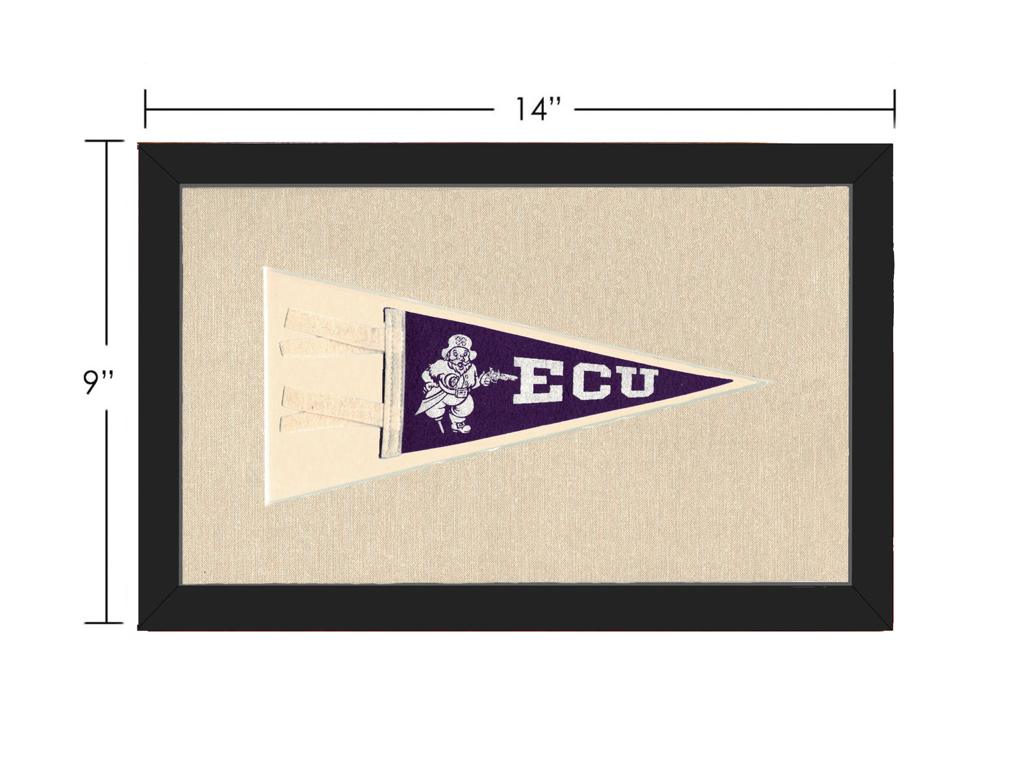Vintage East Carolina University Pennant