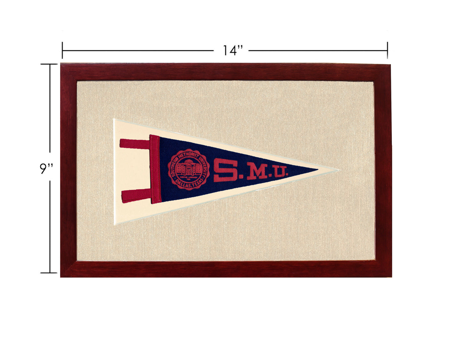Vintage Southern Methodist University Pennant