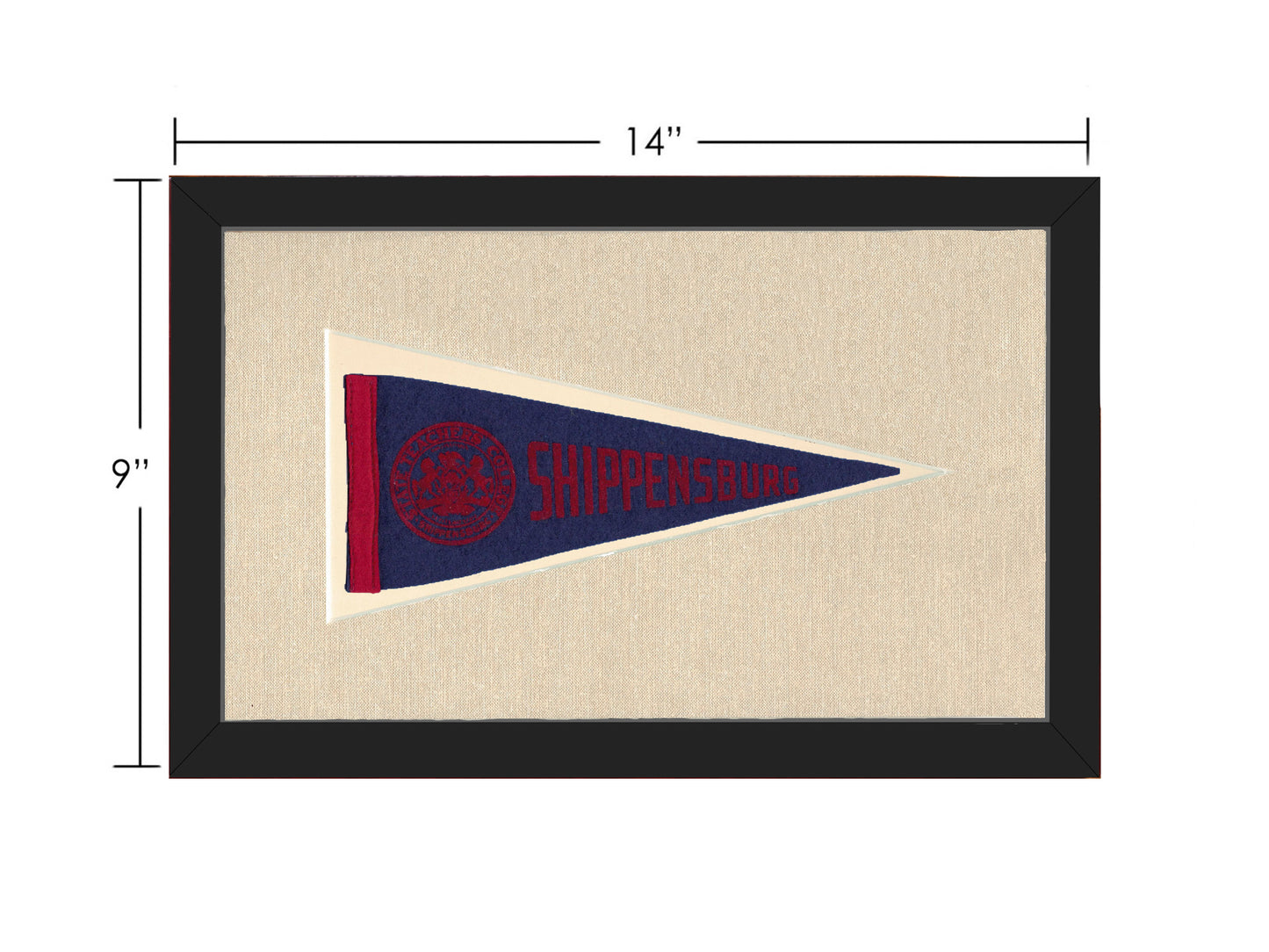 Vintage Shippensburg College Pennant