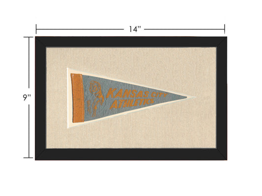 Vintage Kansas City Athletics Pennant
