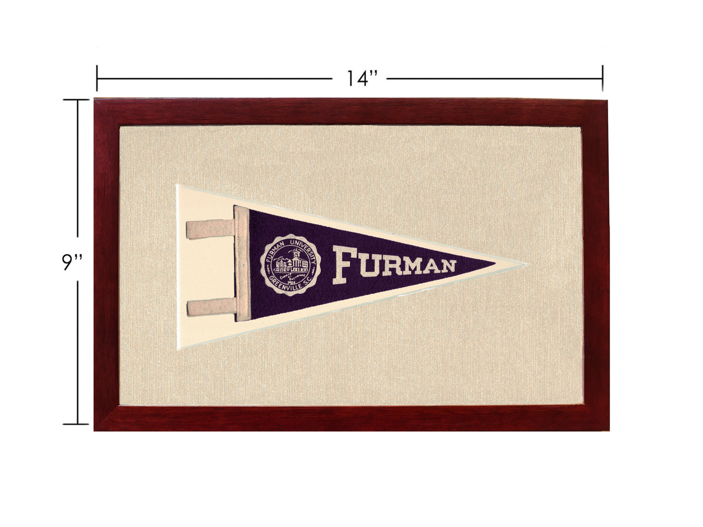 Vintage Furman University Pennant